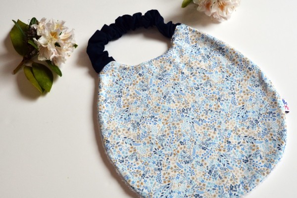 Bavoir élastique Bleuet Nuit